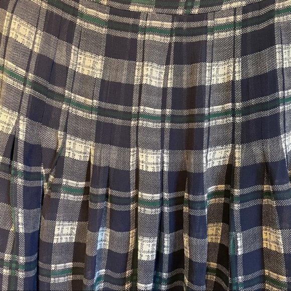 Joie Silk Plaid Pleated Mini Skirt - Picture 11 of 11